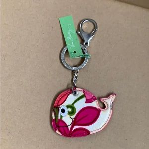 NWT Vera Bradley whale keychain